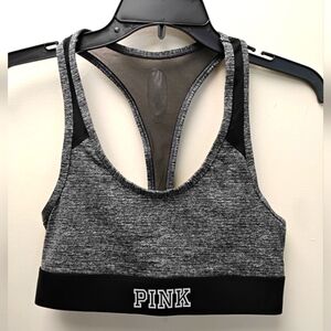 NWT PINK Victoria's Secret Women's Gray Sports Bra small